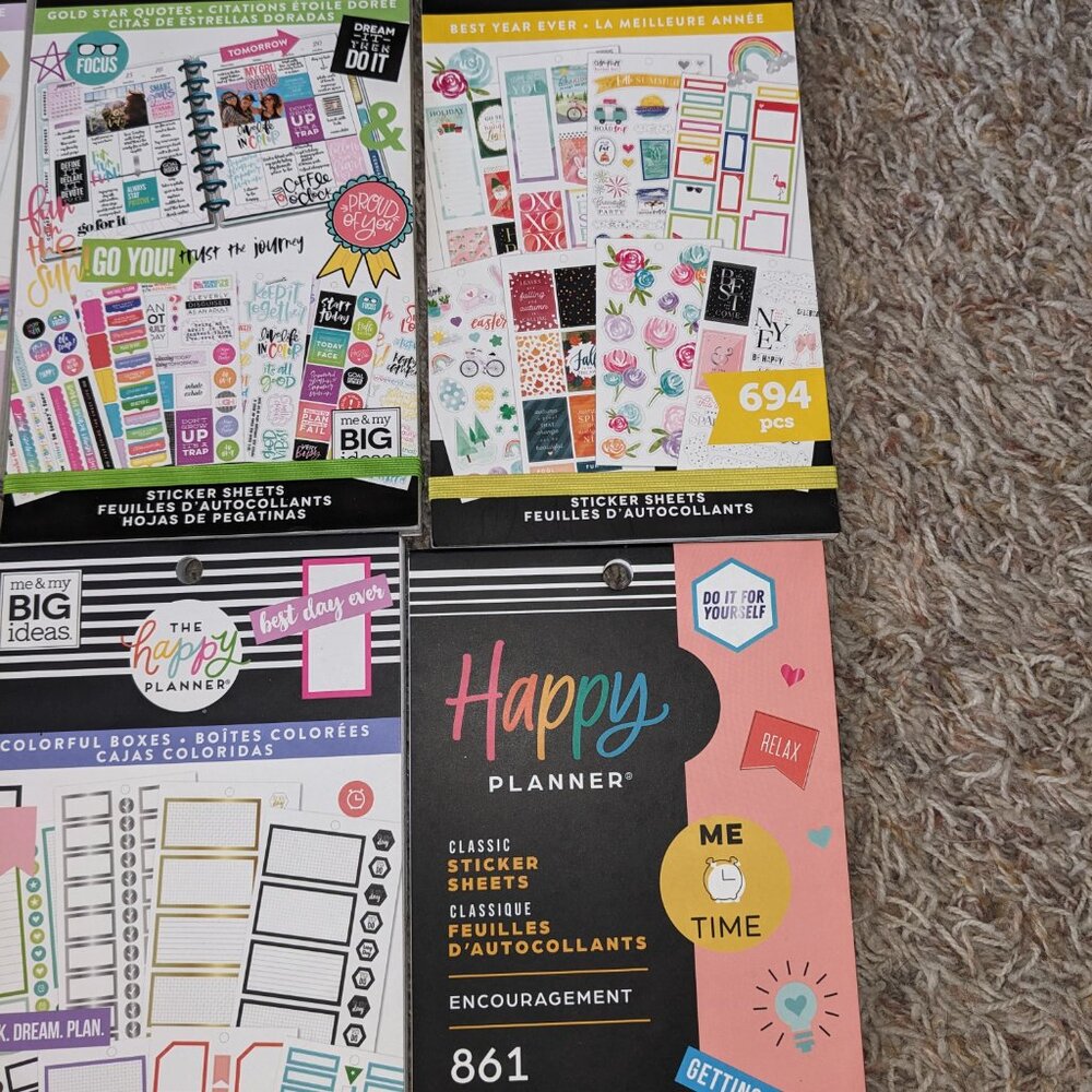 The Happy Planner Sticker Books - Set of 9 (New & Used) - Picture 3 of 11